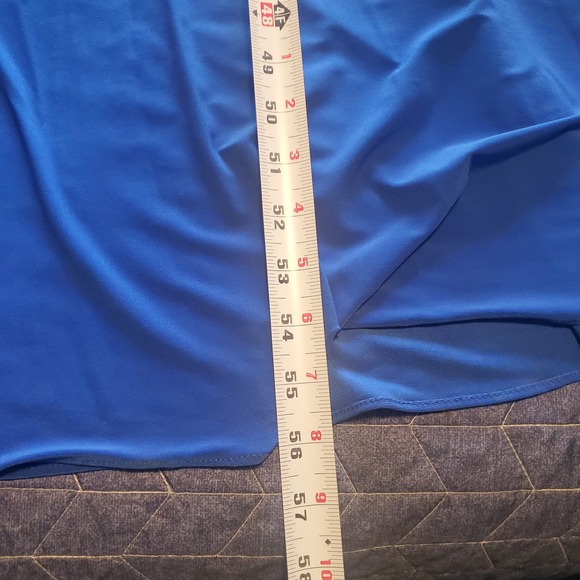 NEW Dressbarn Collection Size 14W Ruched Draped Formal Maxi Dress *TINY FLAWS* - Picture 12 of 14